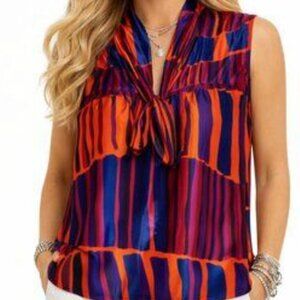 D. RODRIGUES  Ties in Front Dressy Tank L